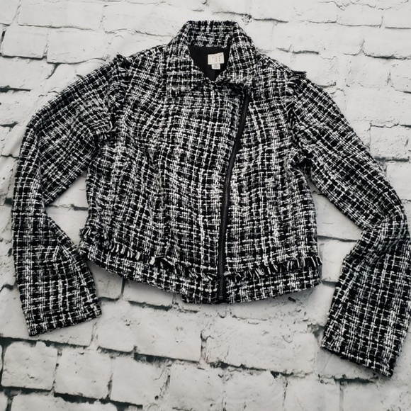 a new day Jackets & Blazers - 🆑️NWOT A*NEW*DAY moto fringe coat sz XS